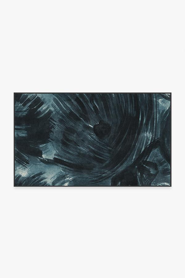 Aster Blue Rug 3'x5' | Stain-Resistant