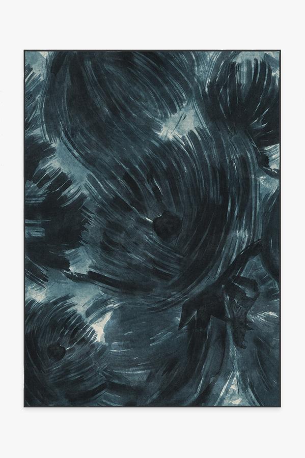 Aster Blue Rug 5'x7' | Stain-Resistant