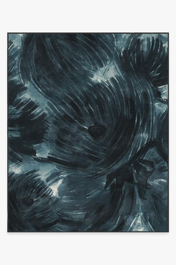 Aster Blue Rug 8'x10' | Stain-Resistant