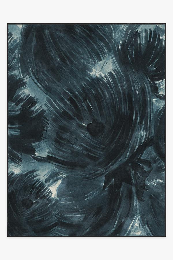 Aster Blue Rug 9'x12' | Stain-Resistant