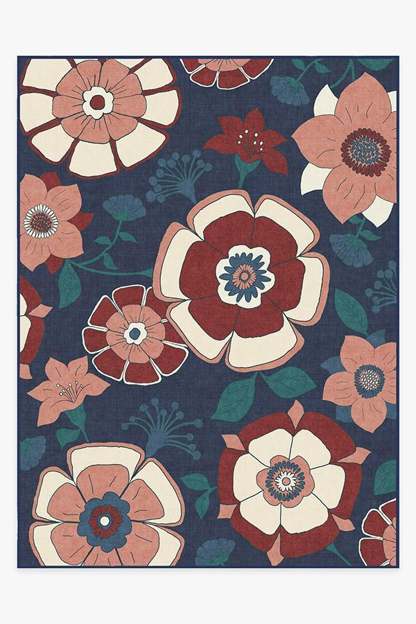 Audrey Navy Rug 9'x12' | Stain-Resistant