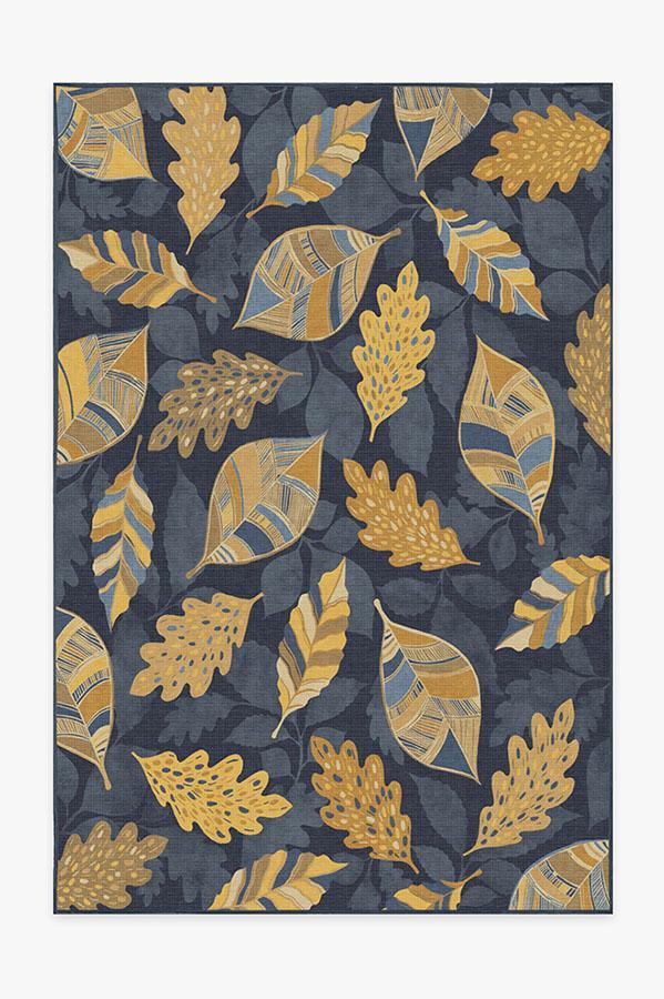 Aurelia Navy Gold Rug 6'x9' | Stain-Resistant