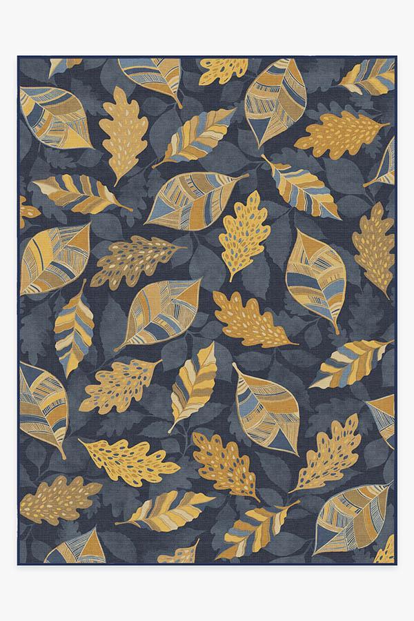 Aurelia Navy Gold Rug 9'x12' | Stain-Resistant