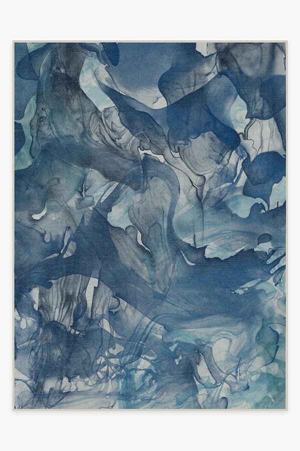 Aurora Space Blue Rug 9'x12' | Stain-Resistant