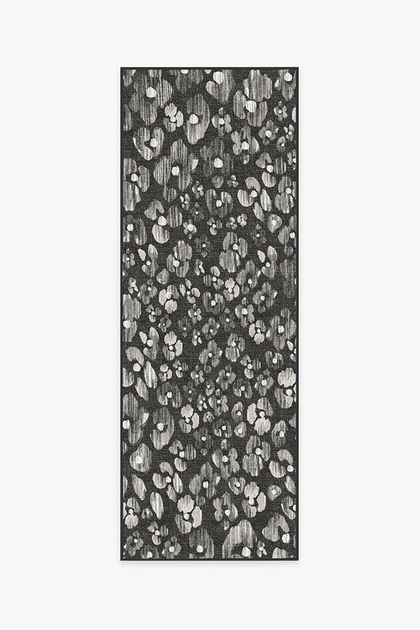 Ayana Charcoal Rug 2.5'x7' | Stain-Resistant
