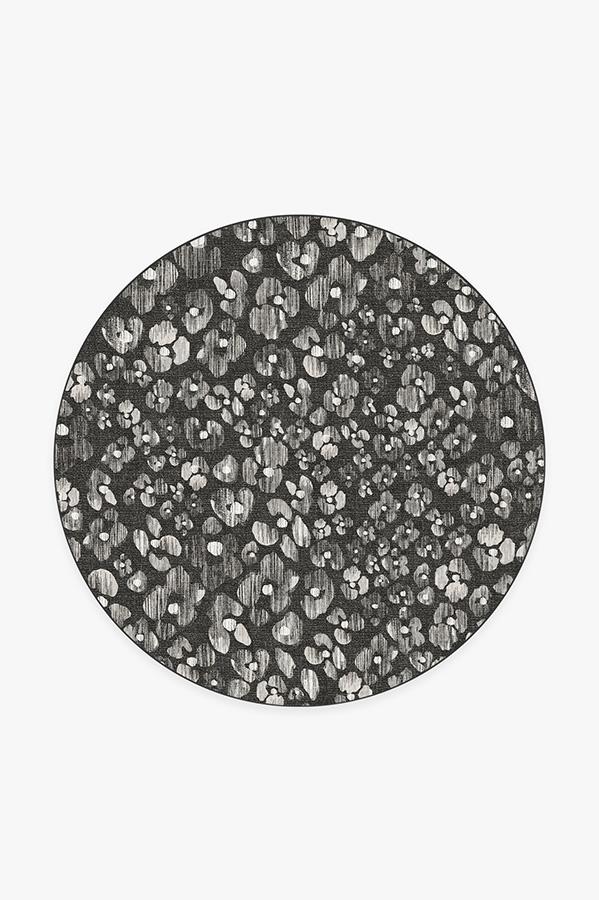 Ayana Charcoal Rug 6' Round | Stain-Resistant