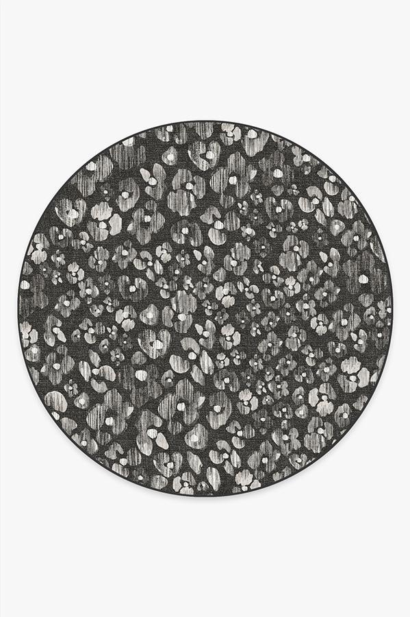 Ayana Charcoal Rug 8' Round | Stain-Resistant