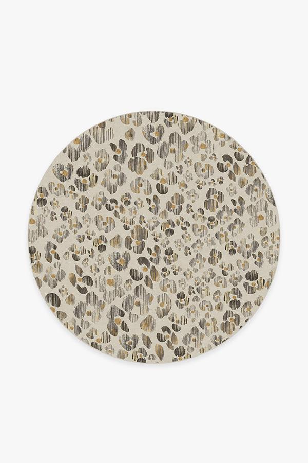 Ayana Leopard Rug 6' Round | Stain-Resistant