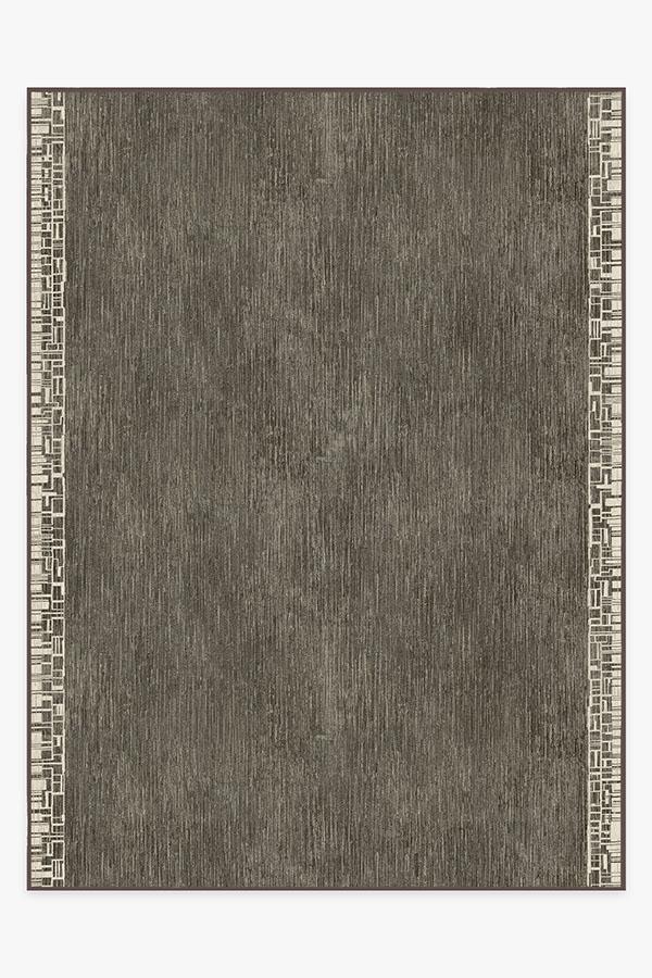 Beni Warm Grey Rug 9'x12' | Stain-Resistant