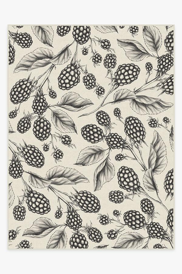 Berry Black Rug 9'x12' | Stain-Resistant