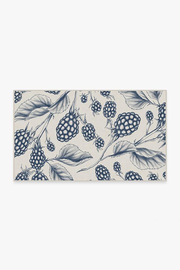Berry Blue Rug 3'x5' | Stain-Resistant