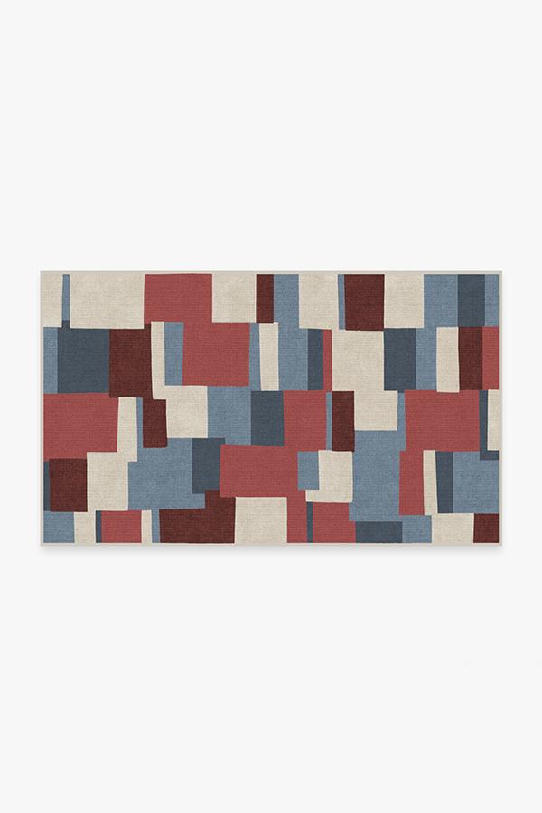 Blockera Red Rug 3'x5' | Stain-Resistant