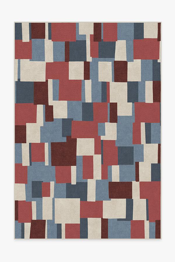 Blockera Red Rug 6'x9' | Stain-Resistant