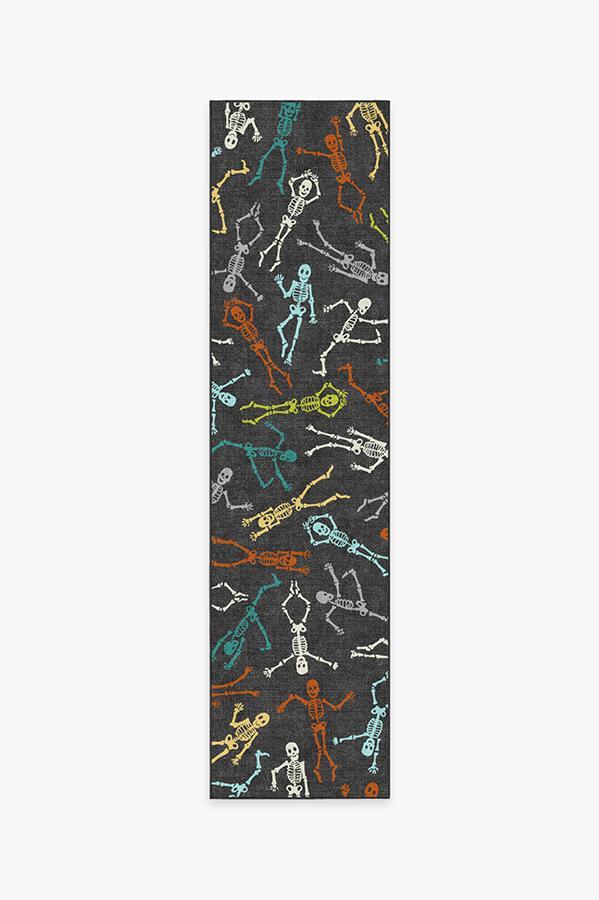 Bone Dance Technicolor Rug 2.5'x10' | Stain-Resistant
