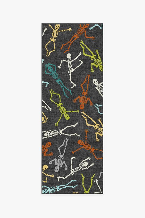 Bone Dance Technicolor Rug 2.5'x7' | Stain-Resistant