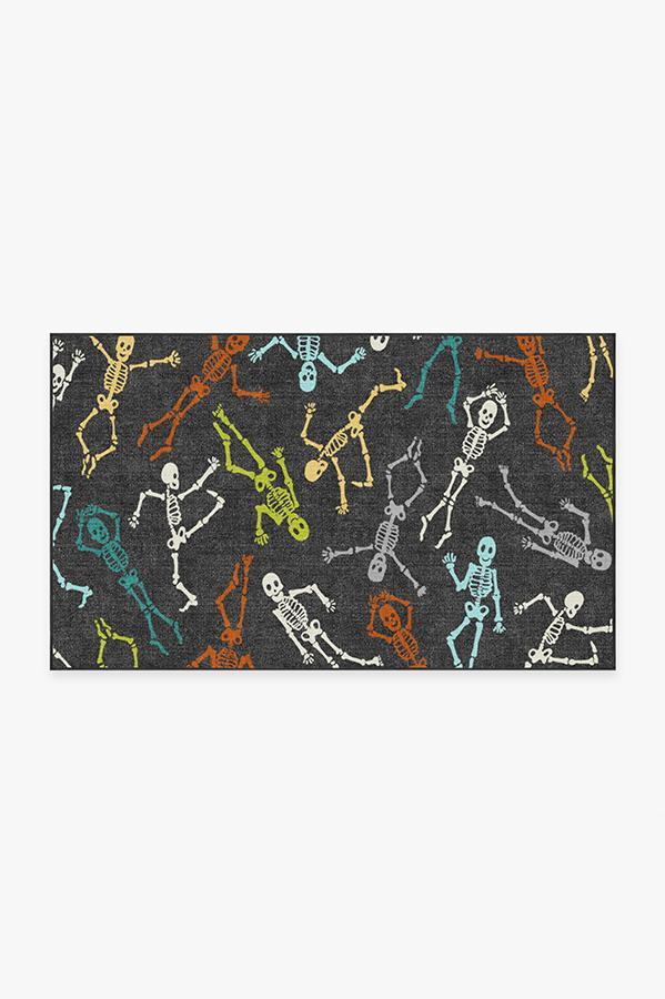 Bone Dance Technicolor Rug 3'x5' | Stain-Resistant