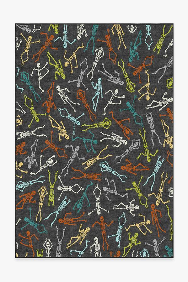 Bone Dance Technicolor Rug 6'x9' | Stain-Resistant