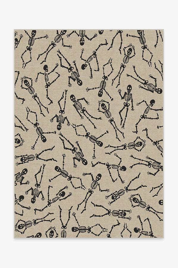 Bone Dance White Rug 5'x7' | Stain-Resistant