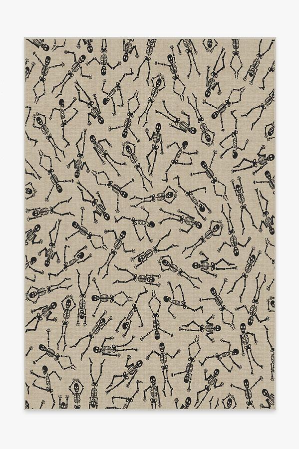 Bone Dance White Rug 6'x9' | Stain-Resistant