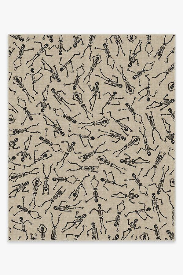 Bone Dance White Rug 8'x10' | Stain-Resistant