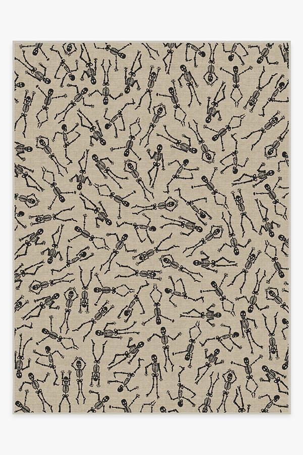 Bone Dance White Rug 9'x12' | Stain-Resistant