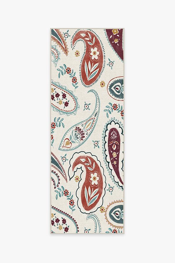 Boteh Multicolor Rug 2.5'x10' | Stain-Resistant