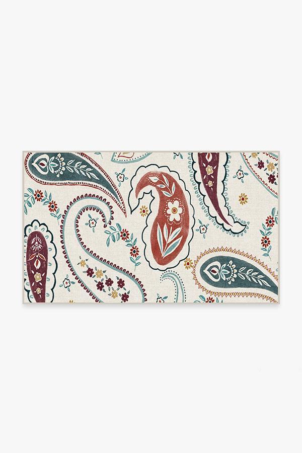 Boteh Multicolor Rug 3'x5' | Stain-Resistant