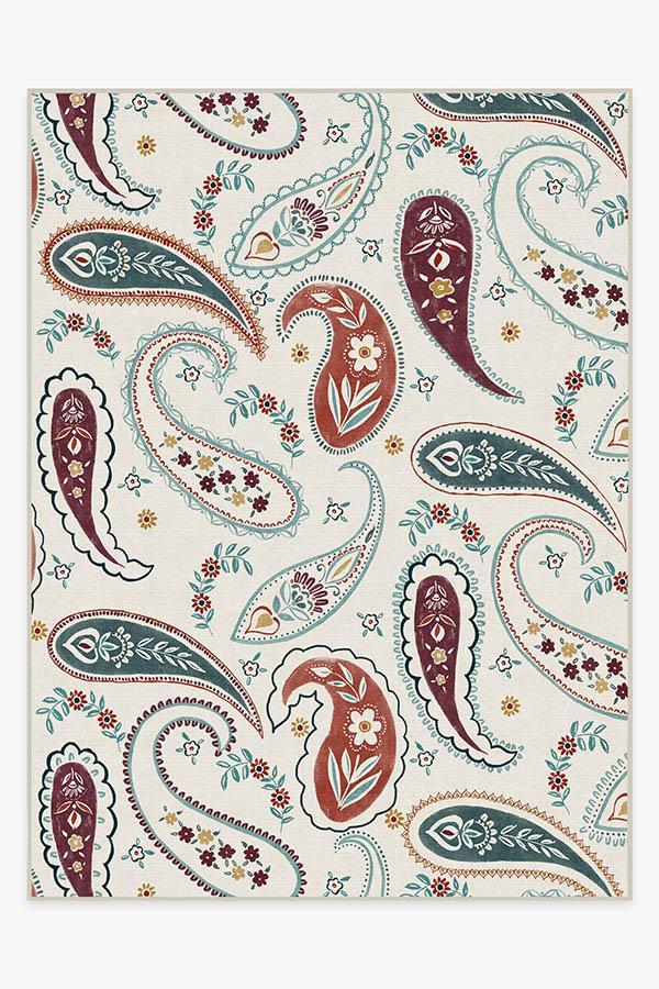 Boteh Multicolor Rug 9'x12' | Stain-Resistant