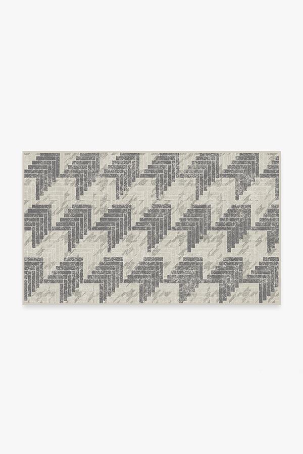 Broken Check Rug 3'x5' | Stain-Resistant