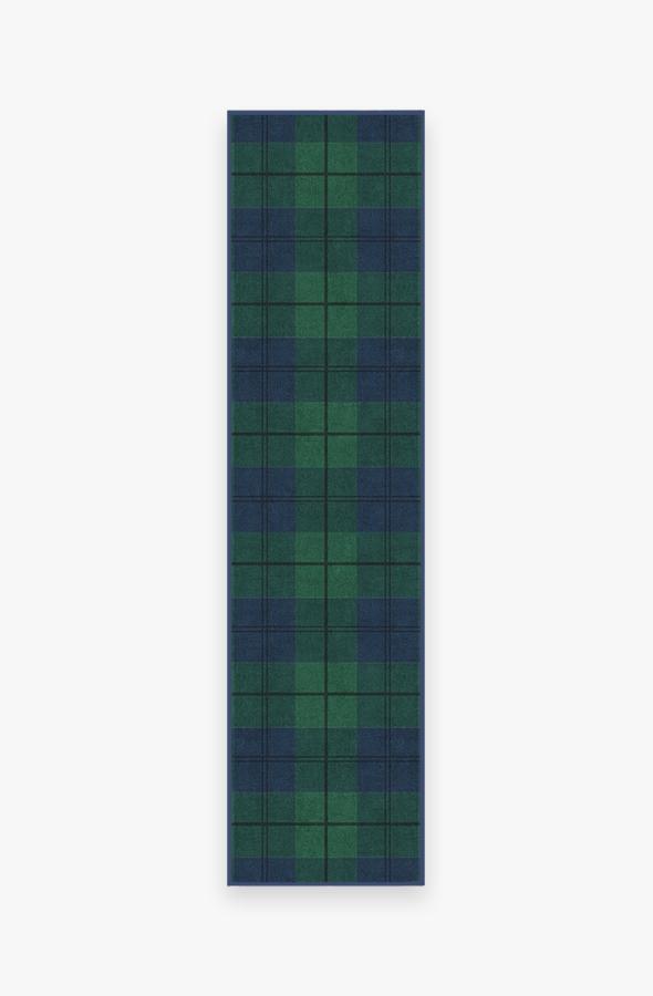 Buffalo Plaid Blackwatch Rug 2.5'x10' | Stain-Resistant