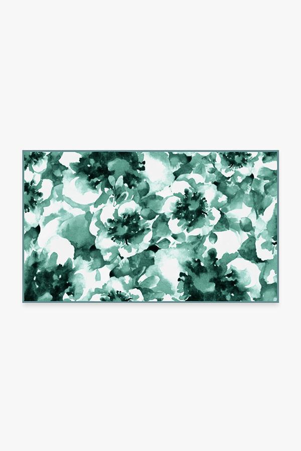 Buttercup Teal Rug 3'x5' | Stain-Resistant