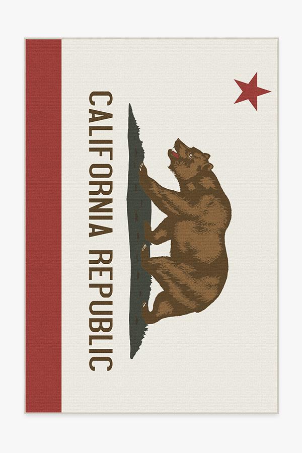 California Red Rug 6'x9' | Stain-Resistant