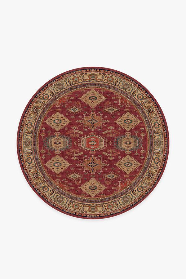 Cambria Ruby Rug 6' Round | Stain-Resistant