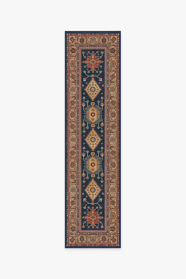 Cambria Sapphire Rug 2.5'x10' | Stain-Resistant