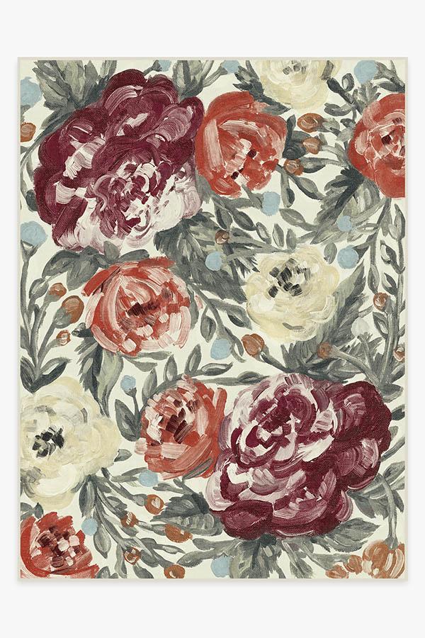 Camellia Currant Rug 9'x12' | Stain-Resistant