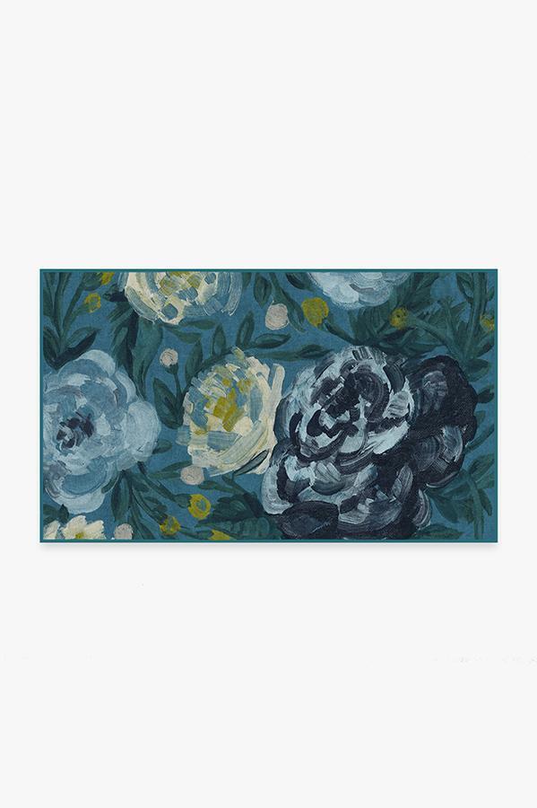Camellia Midnight Rug 3'x5' | Stain-Resistant