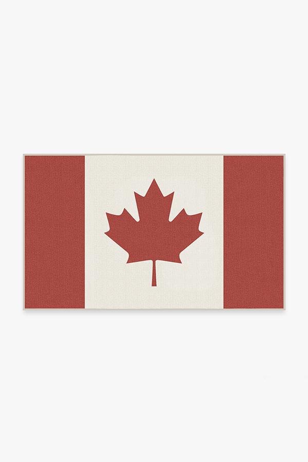 Canada Red Rug 3'x5' | Stain-Resistant