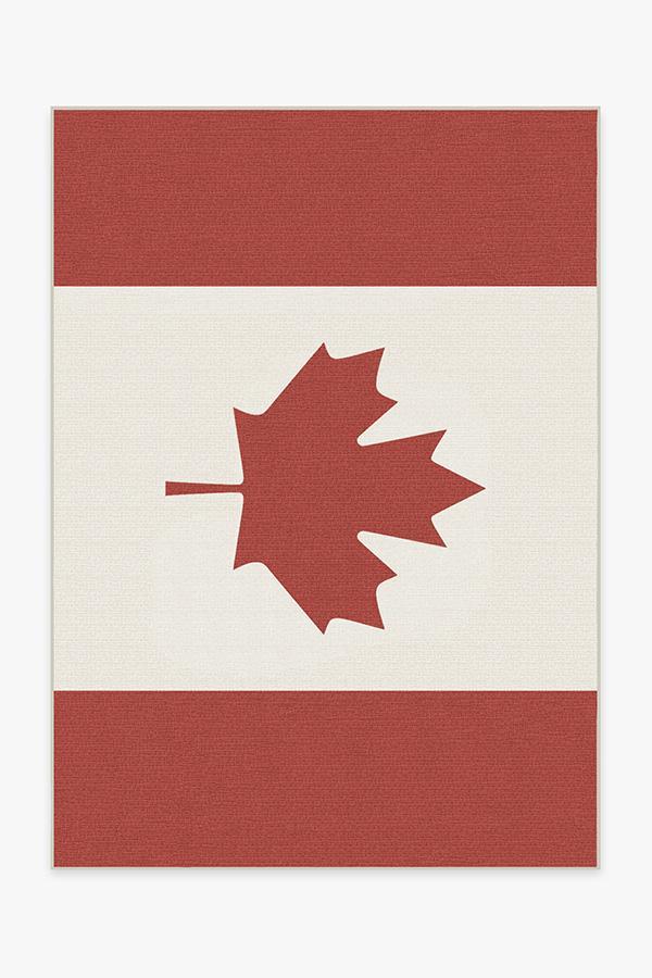 Canada Red Rug 5'x7' | Stain-Resistant