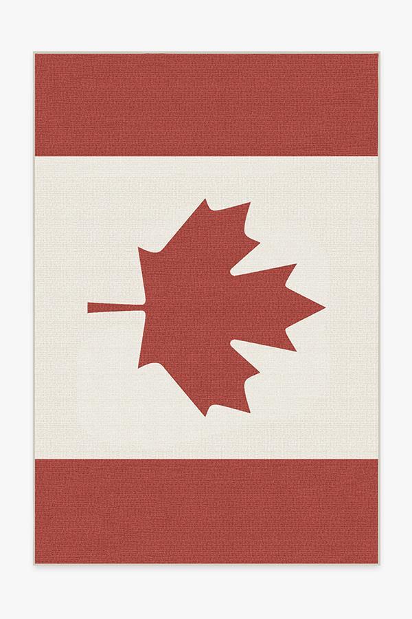 Canada Red Rug 6'x9' | Stain-Resistant