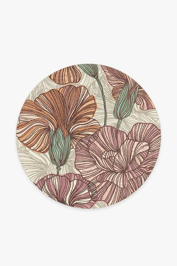 Carnation Blush Rug 6' Round | Stain-Resistant