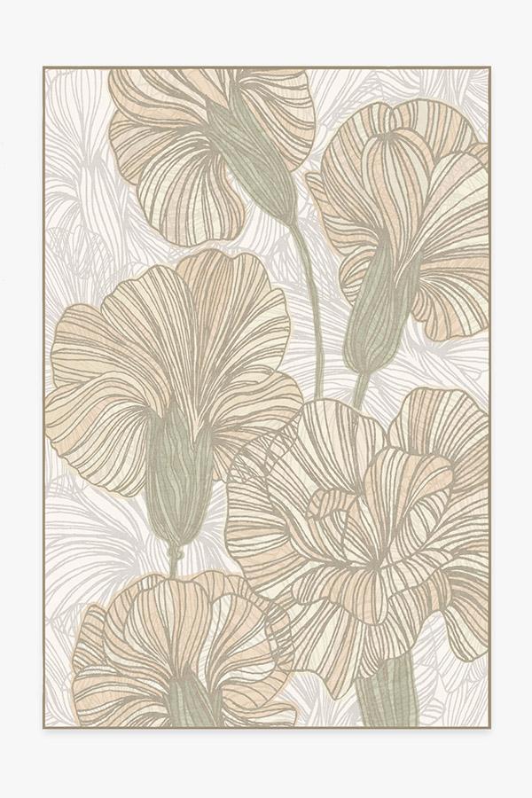 Carnation Ivory Rug 6'x9' | Stain-Resistant