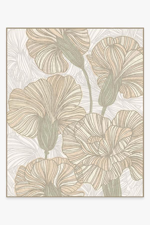 Carnation Ivory Rug 8'x10' | Stain-Resistant