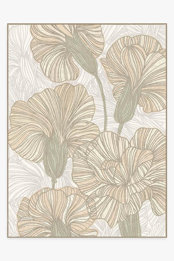 Carnation Ivory Rug 9'x12' | Stain-Resistant
