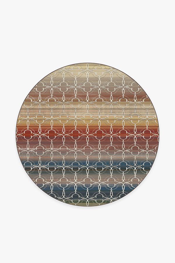 Casablanca Multicolor Rug 6' Round | Stain-Resistant