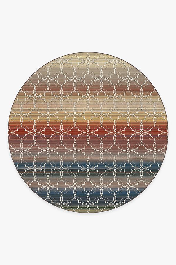 Casablanca Multicolor Rug 8' Round | Stain-Resistant