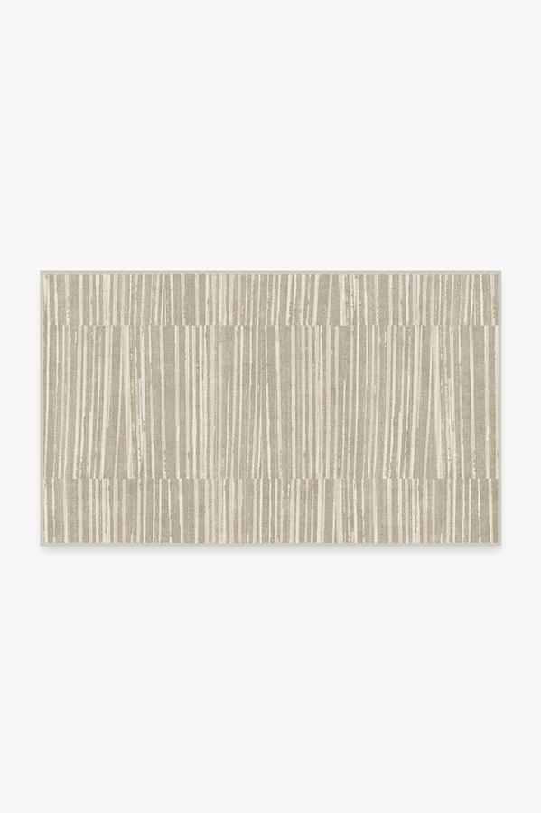 Caspian Stripe Natural Rug 3'x5' | Stain-Resistant