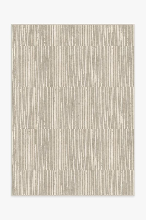 Caspian Stripe Natural Rug 5'x7' | Stain-Resistant