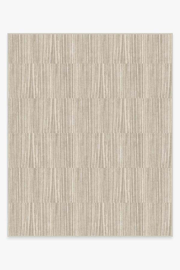 Caspian Stripe Natural Rug 8'x10' | Stain-Resistant