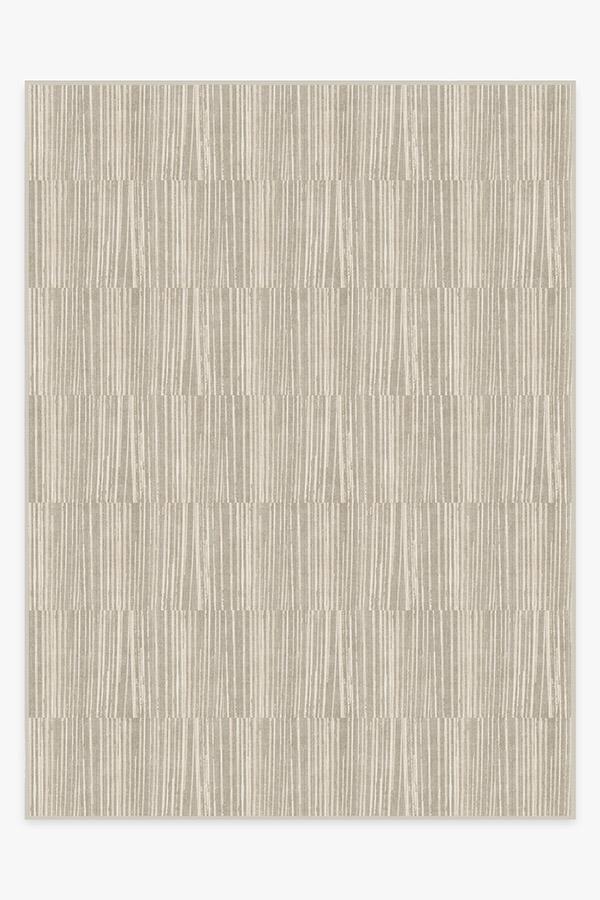 Caspian Stripe Natural Rug 9'x12' | Stain-Resistant