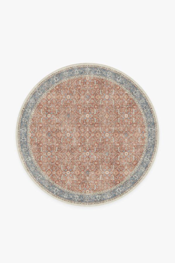 Celestine Coral Rug 6' Round | Stain-Resistant